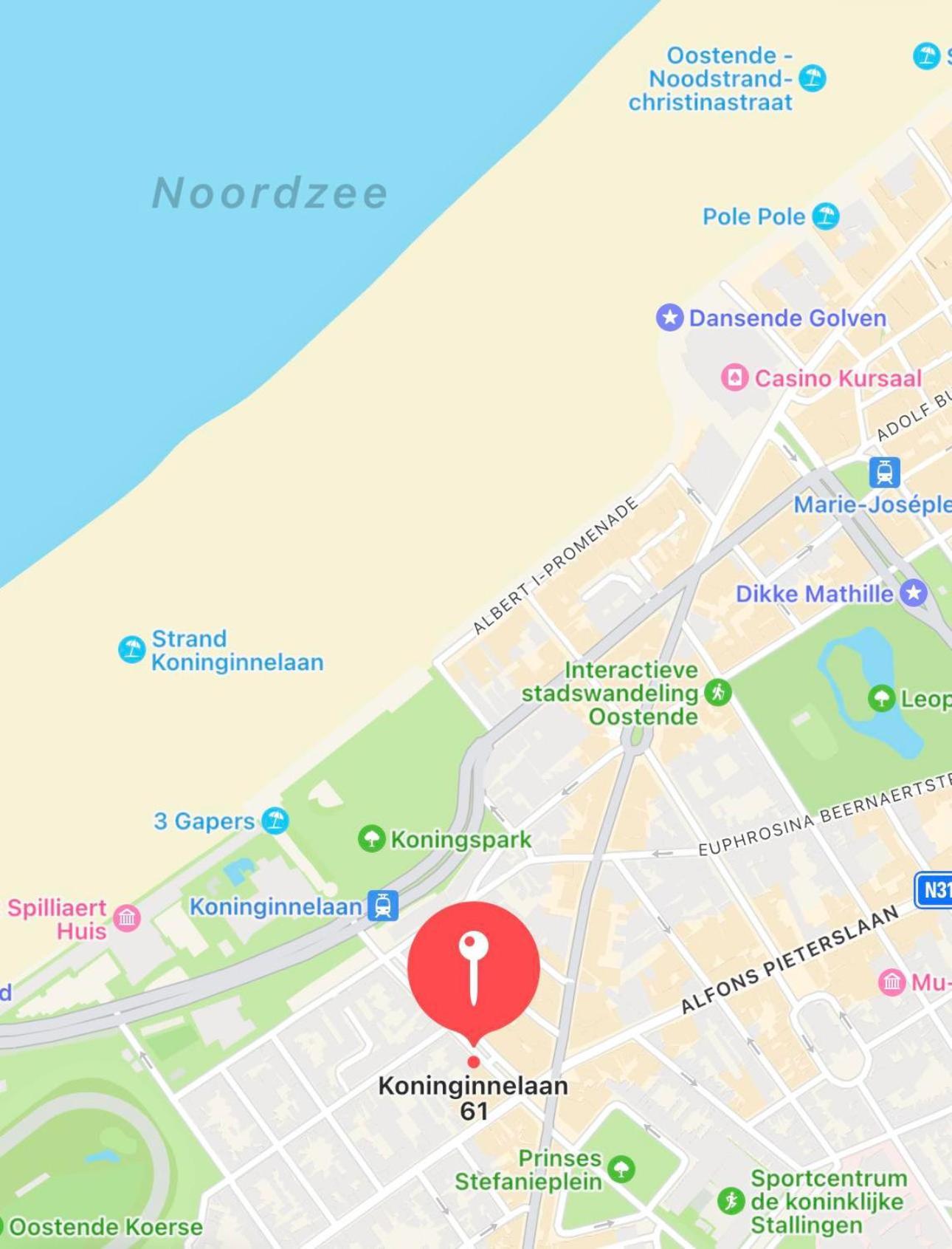Studio F - 2 Personen - Op 250M Van De Zee Ostende Kültér fotó